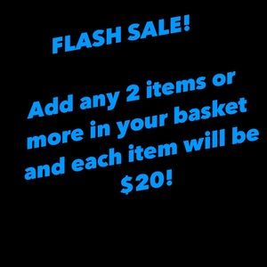 Add 2 more items in your basket and special discount if $20 for each item!
